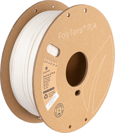 PolyTerra PLA (1.75 mm, 1 kg)(Cotton White)
